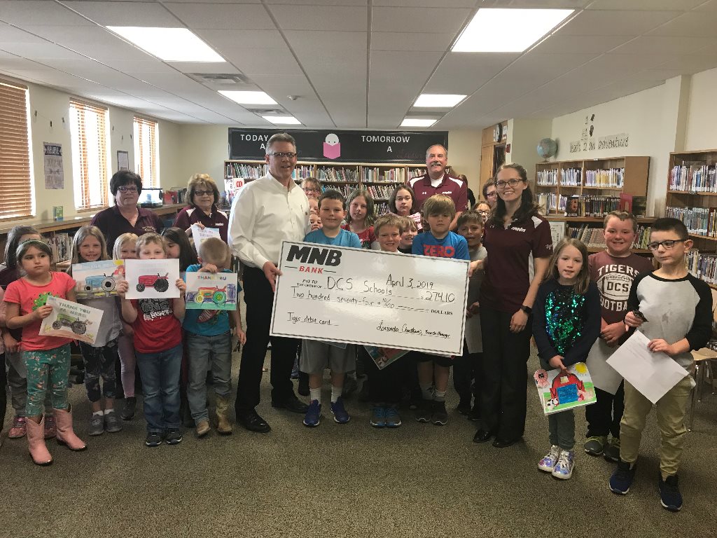 DCS Receives Debit Card Donation