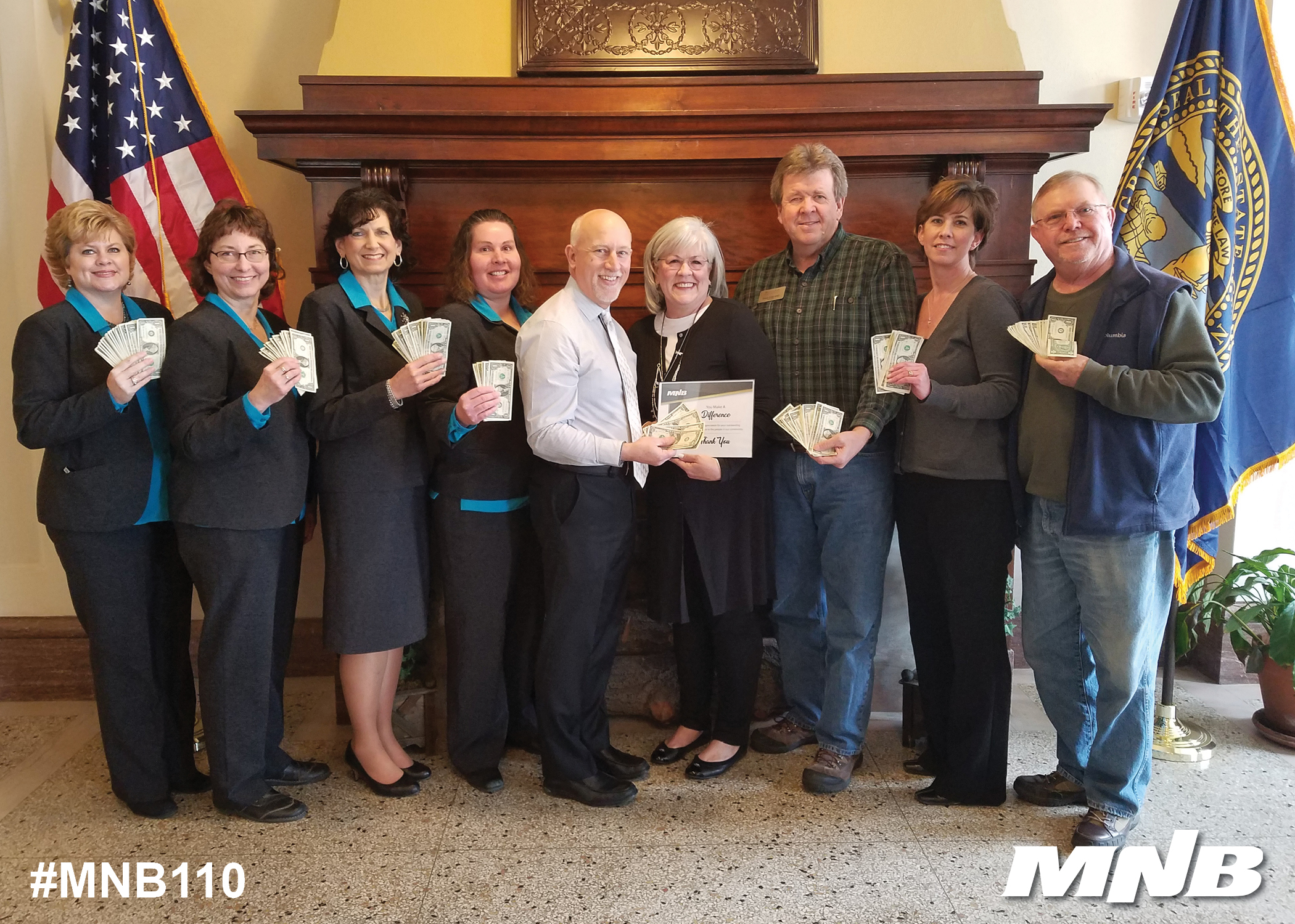 MNB Presents $110 Donation to McCook Community Foundation