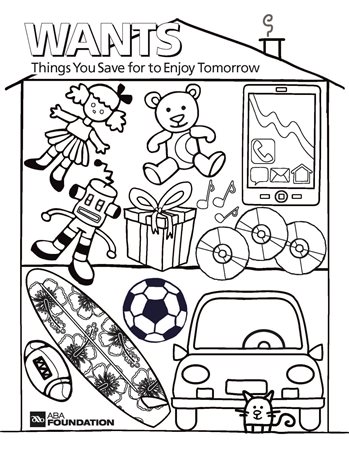 Wants Coloring Sheet